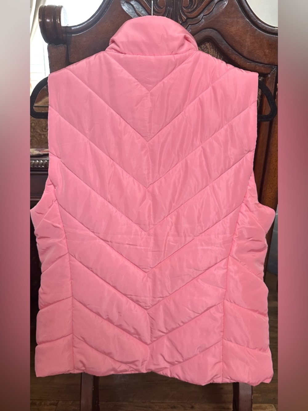 Michael Michael Kors Quilted Pink Women's Puffer Vest - Picture 2 of 6